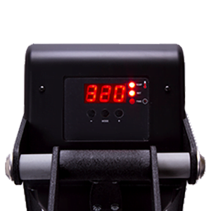 Digital time and temperature display on a Hotronix MAXX heat press