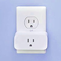 Generic picture of a smart plug in a wall outlet